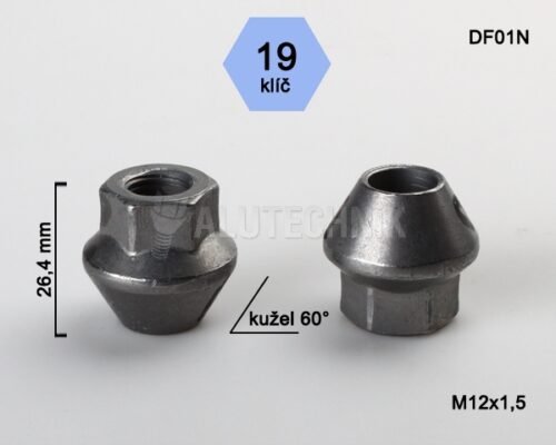 Møtrik 12X1,5 26,4 DF01N (250)