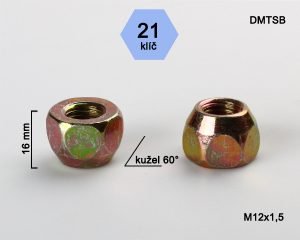 Møtrik 12X1,5 H21 gel/kon/cin til stål DMTSB (500)
