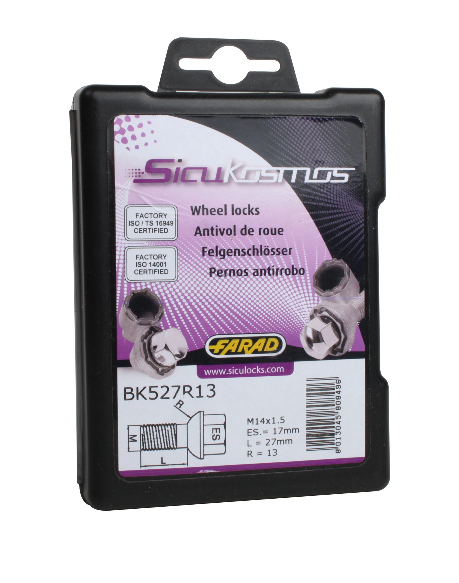 Skjulte skruer Sicukosmos 14X1,25 28 kon. BK728 1CH