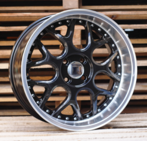 RACINGLINE R17x8.5 3X112 ET 20 57.1 FR762 Black+Polished Lip (BLPL) For SMART