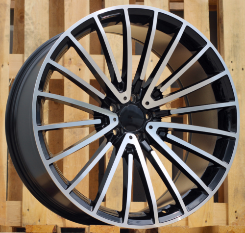 RACINGLINE R21x9 5X112 ET 34 66.6 MR532 (BY1779) Black Polished (MB) For MER (P+Z1) (Rear+Front)