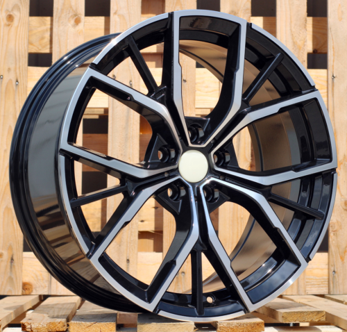 RACINGLINE R19x8 5X112 ET 30 66.6 B1667 Black Polished (MB) For  (Z3) (NEW Model  5 (Rear+Front)