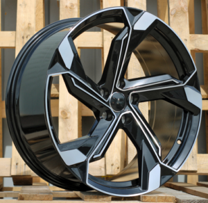 RACINGLINE R19x8.5 5X112 ET 34 66.5 Y1201 (IN5633) Black Polished (MB) For AUD (K8)