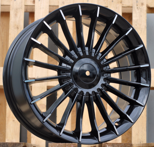 RACINGLINE R17x8 5X120 ET 34 72.6 BK273 (BY1023) Black+Polished Lip (BLPL) For  (Z3)