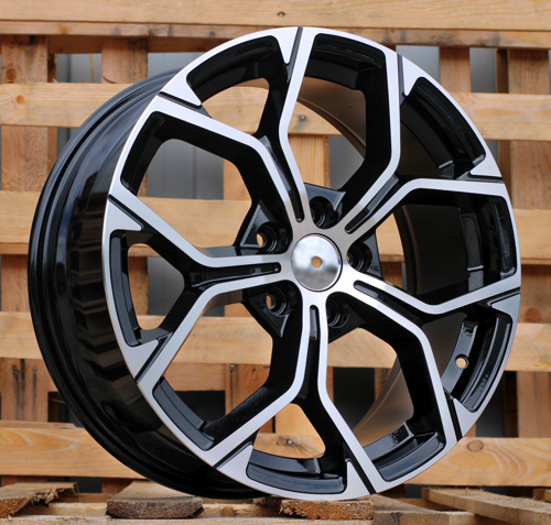 RACINGLINE R18x7.5 5X112 ET 51 66.6 A056 Black Polished (MB) For  (K8) (X1/X2)