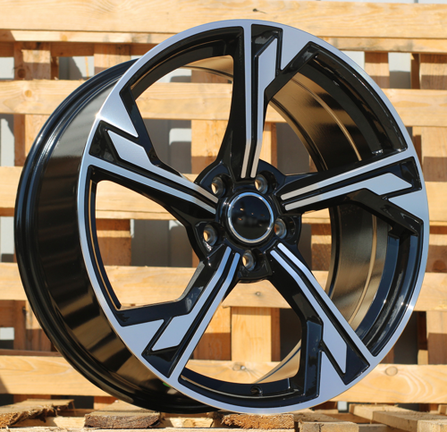 RACINGLINE R17x7.5 5X112 ET 40 66.5 B5419 (IN5375) Black Polished (MB) For AUD (K8)