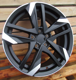 RACINGLINE R17x7.5 5X108 ET 44 65.1 XE170 (BK5788) Black Polished Half Matt (MBHM) For PEUG (L6)