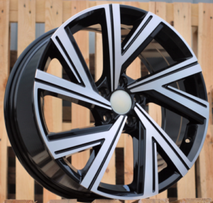 RACINGLINE R17x7.5 5X100 ET 45 57.1 B5805 Black Polished (MB) For VW (L2)