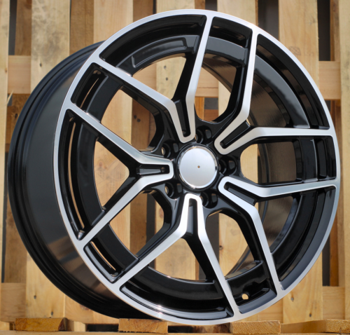RACINGLINE R18x7.5 5X112 ET 44 66.6 3S1034 Black Polished (MB) For MER (K2) (HYBRID FORGED)