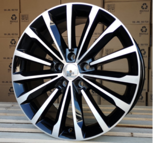 RACINGLINE R18x8 5X112 ET 44 57.1 F1526 (YF0458) Black Polished (MB) For SKODA (Z6+A) (HYBRID FORGED)