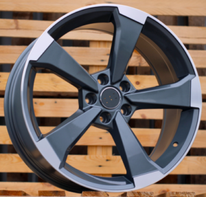 RACINGLINE R17x7.5 5X112 ET 40 66.5 XE351 (BY1491) Grey Polished Half Matt (MGHM) For AUD (Z3)