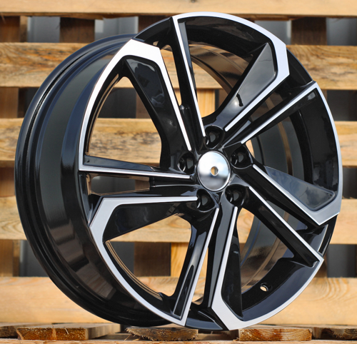 RACINGLINE R17x7 5X100 ET 51 57.1 B1113 Black Polished (MB) For SKODA (R)