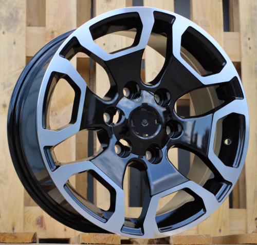 RACINGLINE R17x7.5 6X139.7 ET 25 106.1 A6216 (BYD1841) Black Polished (MB) For TOYOT (Z1) (4x4)