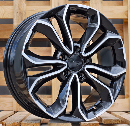 RACINGLINE R18x7.5 5X114.3 ET 45 64.1 B5961 Black Polished (MB) For HOND (K2)