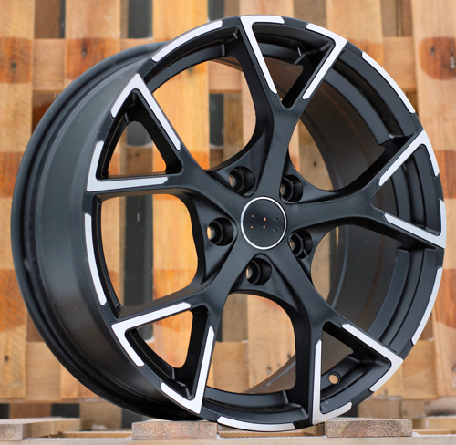 RACINGLINE R17x7.5 5X112 ET 42 66.5 3S5997 Black Polished Half Matt (MBHM) For AUD (P2) (HYBRID FORGED)