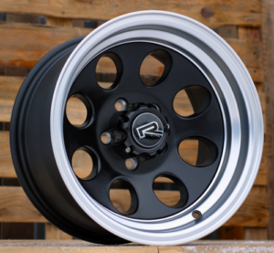 RACINGLINE R15x8 5X114.3 ET M20 83.1 XF171 Black Half Matt+Polished Lip (BLHMPL) For 4X4 (R)