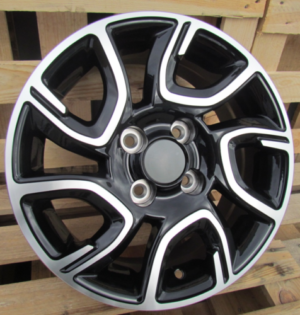 RACINGLINE R14x6 4X100 ET 35 54.1 XE186 Black Polished (MB) For KIA (R)