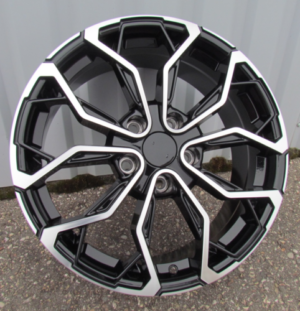 RACINGLINE R17x7 4X100 ET 44 60.1 XF260 (BK1058) Black Polished (MB) For RENAU (R)