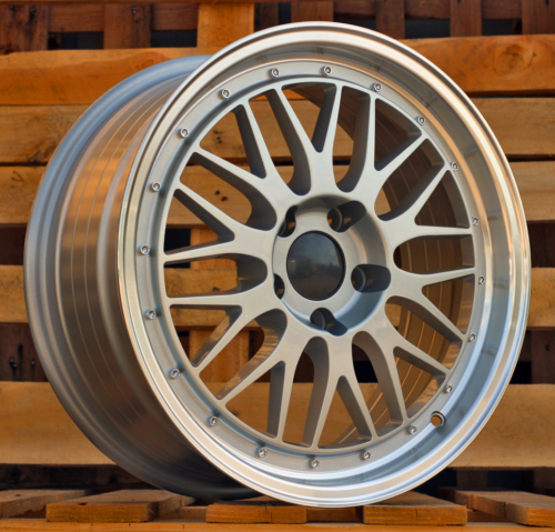 RACINGLINE R17x8.5 5X120 ET 15 72.6 A1025 Silver+Polished Lip (SP) For RACIN (P) (BBS Style)