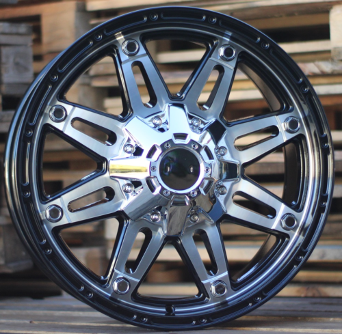 RACINGLINE R17x8 12X135/139 ET 0 110.1 QC801 Black Polished (MB) For 4X4