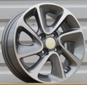RACINGLINE R14x5 4X100 ET 41 54.1 B5387 Grey Polished (MG) For HYUND (L3)