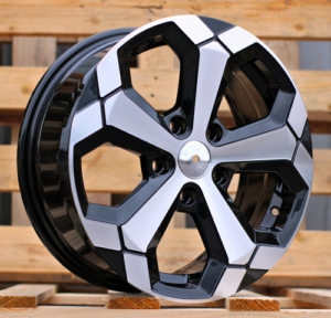 RACINGLINE R16x6.5 5X114.3 ET 45 66.1 Y1274 Black Polished (MB) For DACIA (K4+D5) (NEW Model)