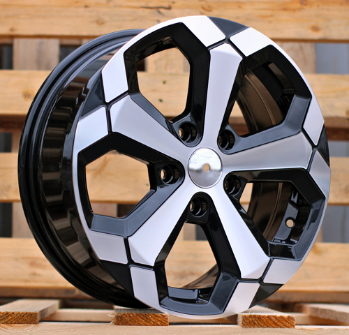 RACINGLINE R16x6.5 5X114.3 ET 45 66.1 Y1274 Black Polished (MB) For DACIA (K4+D5) (NEW Model)