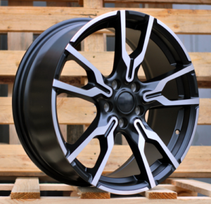 RACINGLINE R18x7.5 5X112 ET 45 66.6 I5662 Black Polished Half Matt (MBHM) For  (K7) (X1/X2)