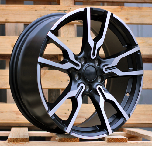 RACINGLINE R18x7.5 5X112 ET 45 66.6 I5662 Black Polished Half Matt (MBHM) For  (K7) (X1/X2)