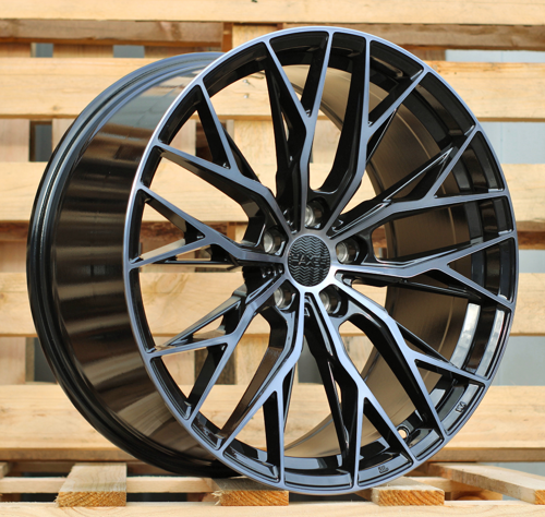 HAXER R20x9.5 5X112 ET 38 66.6 HX042 (IN0387) Black+Tinted Face (BLTF) For HAXER (K7)