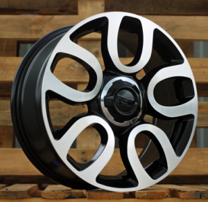 RACINGLINE R17x7 5X98 ET 41 58.1 L1291 Black Polished (MB) For FIAT (Z5)