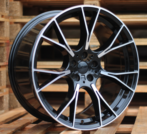 RACINGLINE R19x8.5 5X112 ET 26 66.6 B1617 (IND7046) Black Polished (MB) For  (K7+K8) (Rear+Front)