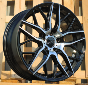 HAXER R18x8 5X112 ET 45 66.6 HX038 (B5426) Black Polished (MB) For HAXER (K4)