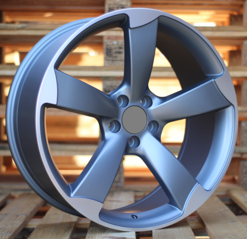 RACINGLINE R19x8.5 5X112 ET 40 66.5 BK217 (BY939) Grey Polished Half Matt (MGHM) For AUD (Z3)