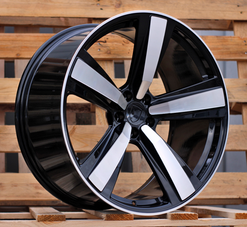 RACINGLINE R21x9.5 5X112 ET 26 66.5 3S1239 Black Polished (MB) For PORCH (K4) (HYBRID FORGED (Rear+Front)