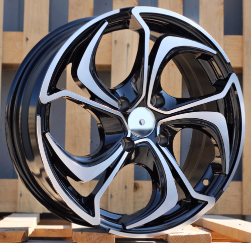 RACINGLINE R15x6.5 4X100 ET 40 60.1 BY980 (LU1235) Black Polished (MB) For RACIN (P1+Z5)