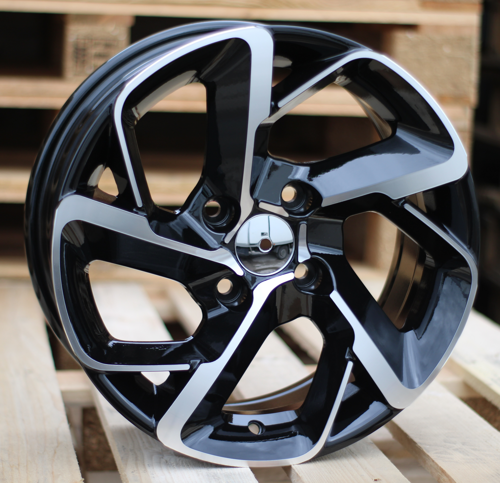 RACINGLINE R15x6.5 4X108 ET 25 65.1 B5714 Black Polished (MB) For CITRO (R+L2)