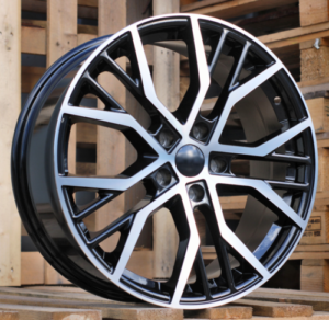 RACINGLINE R19x8 5X112 ET 45 57.1 BK713 Black Polished (MB) For VW (K2+K4)