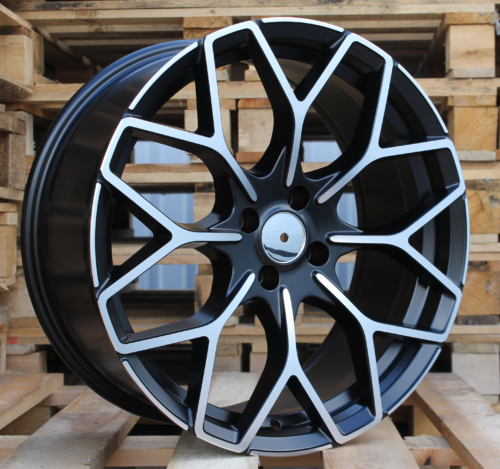RACINGLINE R16x5.5 4X100 ET 30 60.1 B1449 Black Polished Half Matt (MBHM) For SMART (P2+P+Z2) (HAXER Front+Rear)