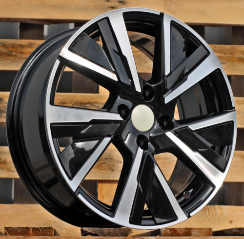 RACINGLINE R17x7 4X108 ET 32 65.1 B5906 Black Polished (MB) For PEUG (Z4) (Carved Spokes)