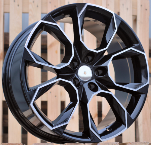 RACINGLINE R16x6.5 5X112 ET 46 57.1 SK516 (BK5278) Black Polished (MB) For SKODA (R+D2)