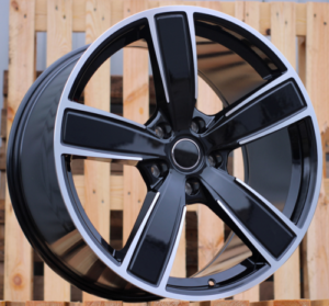 RACINGLINE R22x10 5X130 ET 48 71.6 H5082 (IN5584) Black Polished (MB) For PORCH (P2) (Rear+Front)