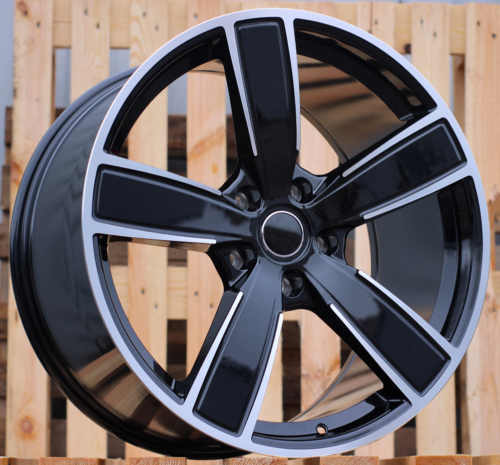 RACINGLINE R22x10 5X130 ET 48 71.6 H5082 (IN5584) Black Polished (MB) For PORCH (P2) (Rear+Front)