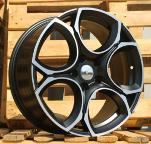 RACINGLINE R18x8 5X112 ET 45 57.1 I5162 Black Polished Half Matt (MBHM) For VW (Z5) (NEW Model (Color code MBHW)