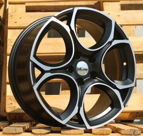 RACINGLINE R17x7.5 5X112 ET 45 57.1 I5162 Black Polished Half Matt (MBHM) For VW (Z5) (NEW Model)