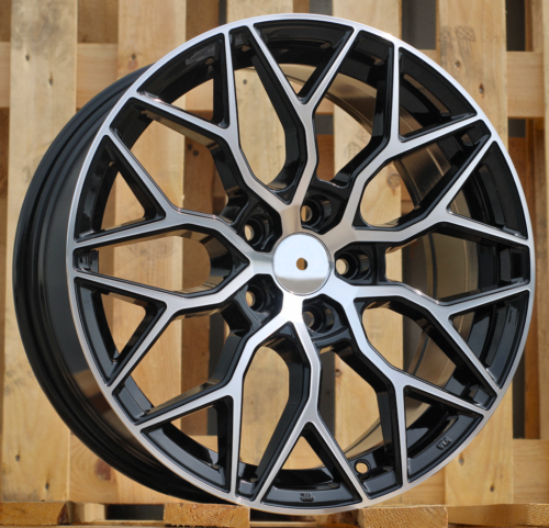 RACINGLINE R17x7.5 5X100 ET 40 57.1 B5812 Black Polished (MB) For RACIN (K2) (Style Vossen)