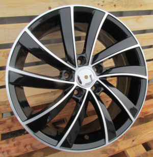RACINGLINE R18x7.5 5X112 ET 51 57.1 SK523 (BK5290) Black Polished (MB) For SKODA (K4)