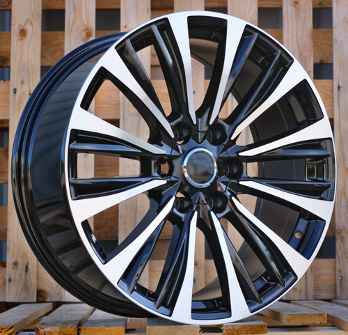 RACINGLINE R18x8 6X139.7 ET 25 106.1 B1778 Black Polished (MB) For 4X4 (K3) (For Toyota)