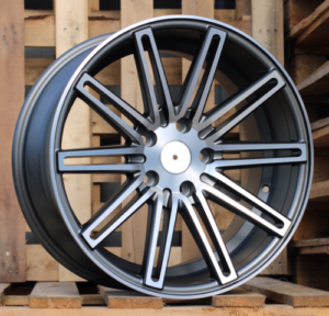 RACINGLINE R18x9 5X120 ET 35 72.6 XF158 (A1031) Grey Polished Matt (MGM) For RACIN