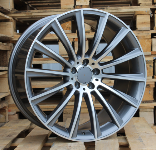 RACINGLINE R19x8.5 5X112 ET 43 66.6 B1048 Grey Polished (MG) For MER (Z1) (Rear+Front)